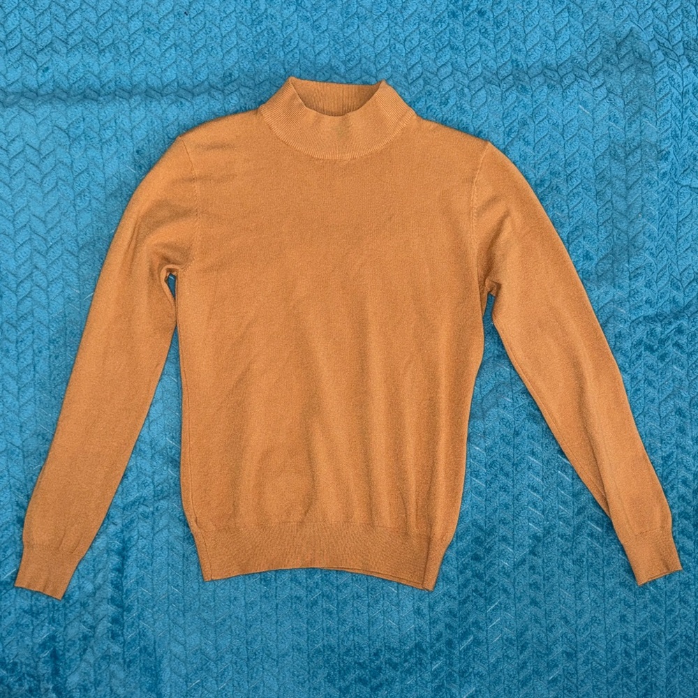 Vila Milano Mustard Turtleneck Sweater - S